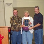 40 years of Service award to Bud Morris