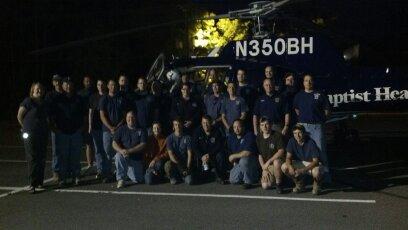 WPFD Helicopter Landing Zone Training with Baptist MedFlight